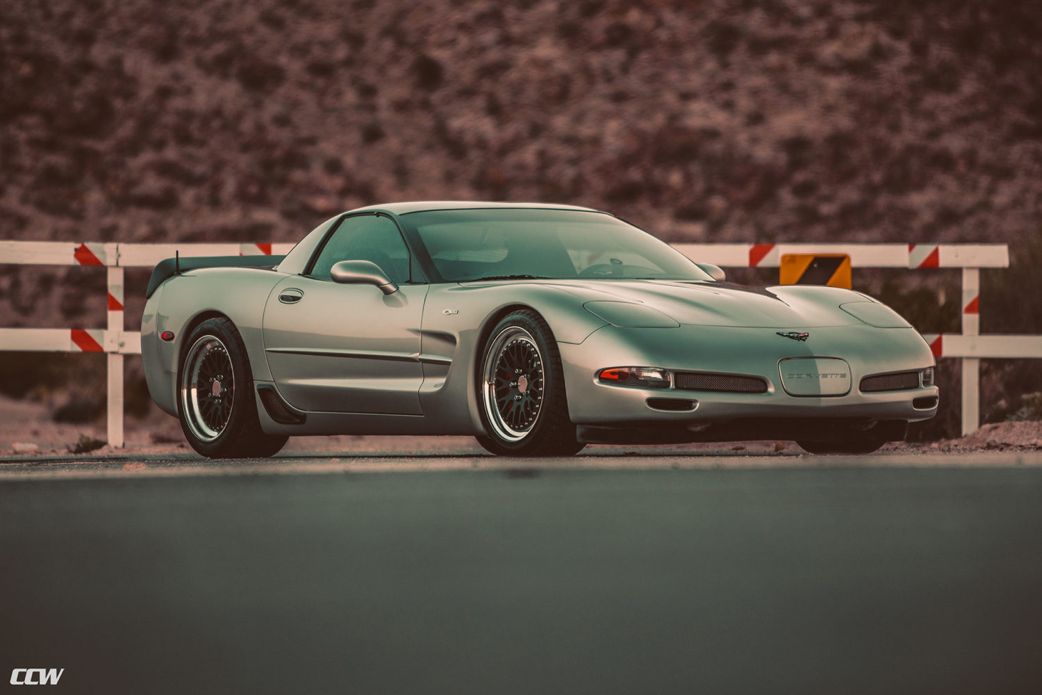 Silver Chevrolet C Z Corvette Ccw Classic Forged Wheels