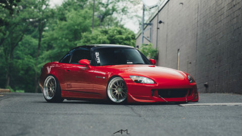 Red Honda S2000 - CCW D11L Forged Wheels - Bronze