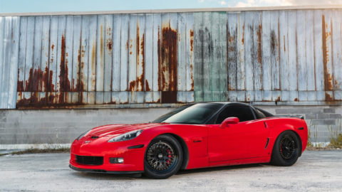 Red Corvette Z06 - CCW Classic Forged Wheels