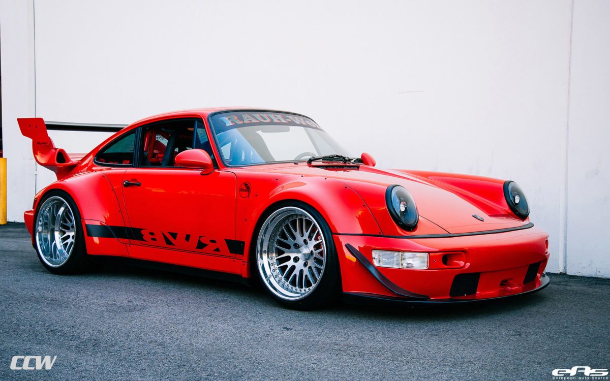 Red Rwb Porsche Turbo Ccw Classic Wheels