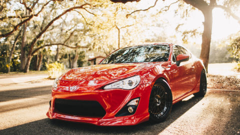 Firestorm Red Scion FRS – CCW LM20 Forged Wheels
