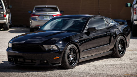 Black Ford Mustang - CCW SP505 Forged Wheels - Matte Black