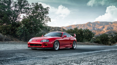 Renaissance Red Toyota Supra - CCW D110 Forged Wheels