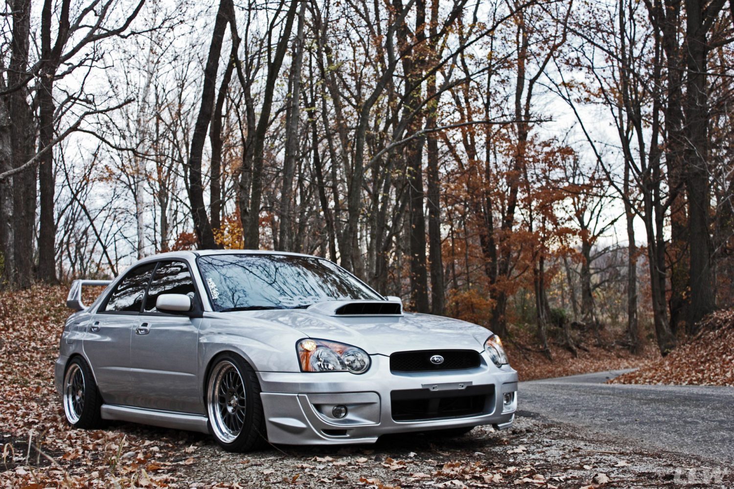 Silver Metallic Subaru Impreza WRX STI CCW LM20 Wheels