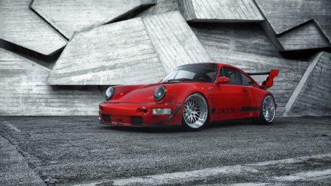 Red RWB Porsche 964 - CCW Classic 2 Forged Wheels
