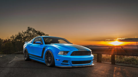 Grabber Blue Ford Mustang Boss 302 - CCW Classic Forged Wheels