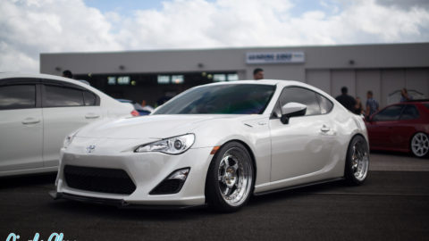 White Scion FRS - CCW LM5T Three-Piece Forged Wheels