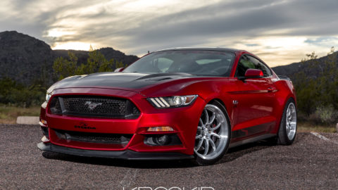 Candy Apple Red Ford Mustang S550 - CCW SP540 Forged Wheels