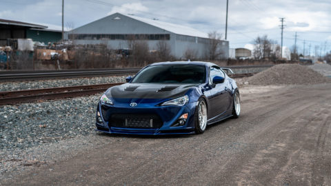 Blue Scion FRS - CCW LM5T Directional Three-Piece Forged Wheels
