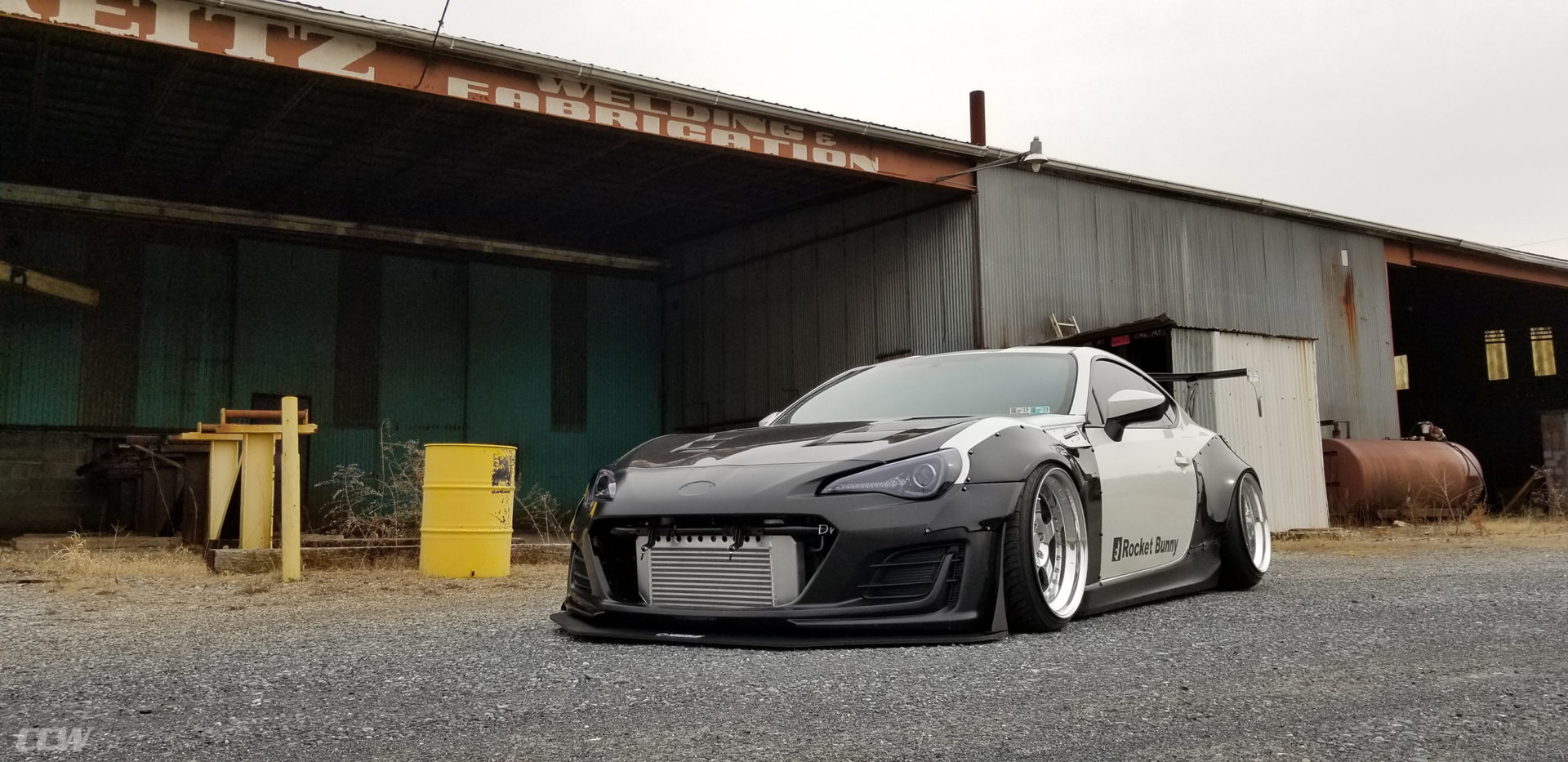 White Pandem Rocket Bunny Scion FRS - CCW LM5 Forged Wheels