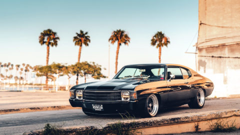 Black Chevrolet Chevelle - CCW Classic 5 Deep Dish Forged Wheels in Matte Black
